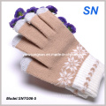2015 Factory Light Brown pour iPhone Texting Gloves (SNTG06-5)